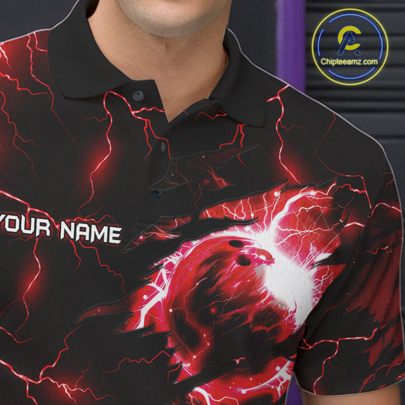 Male bowler wearing thunder tiger bowling jersey during tournament competition, premium bowling apparel for wildlife enthusiasts, sports fans and championship bowlers, symbolizing confidence, determination and fearless performance.