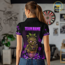Load image into Gallery viewer, Plant Mage With Purple Darts Women's Funny Darts Shirt - Custom Name For Players NYN0511