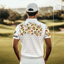 Load image into Gallery viewer, Yellow Leopard Pattern Men Golf Polo Shirts Custom Unique Polo Shirts Golf Team Outfits NYN3388