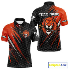 Load image into Gallery viewer, Lion Dart Arrows Grunge Style Custom Orange Dart Shirt For Men, Dart Team Jerseys NYN0101