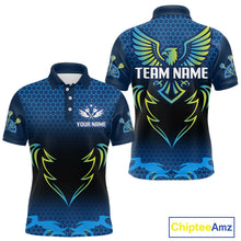 Load image into Gallery viewer, Colorful Phoenix Halftone Pattern Darts Shirt For Men - Custom Team &amp; Player Name NYN0356