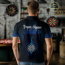 Load image into Gallery viewer, Lightning Dartboard Men's Darts Polo Shirt Custom Name For Players - Darts Jersey NYN0734