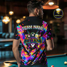 Load image into Gallery viewer, Personalized Colorful Paint Billiard Ball Shirt For Men Custom Billiard Pool Team Jersey NYN3225