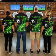 Load image into Gallery viewer, Funny Tornado Shamrock 8 Ball St Patrick's Day Men Billiard Shirts Custom Pool Balls Billiard Attire NYN2742