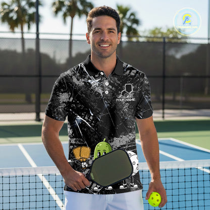 Custom Pickle And Ball Funny Pickleball Ball T-Shirt For Men Outfits Pickleball Jerseys NYN2487