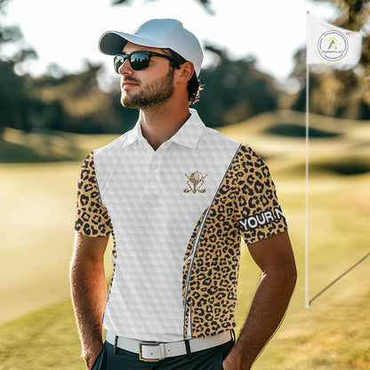 Camouflage Pattern Golf Ball Mens Golf Polo Shirts Custom Golf Team Clothing Golf Gifts For Men  NYN2836