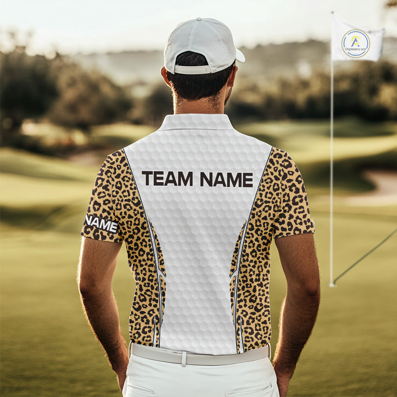 Camouflage Pattern Golf Ball Mens Golf Polo Shirts Custom Golf Team Clothing Golf Gifts For Men  NYN2836