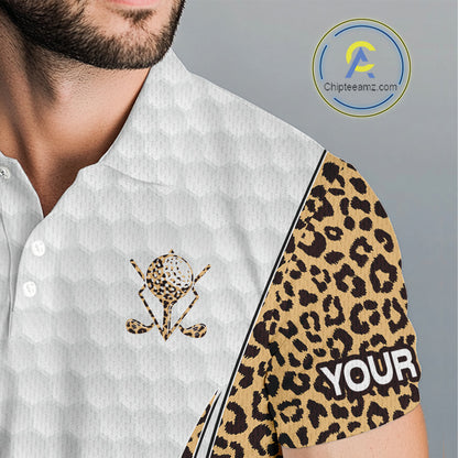 Camouflage Pattern Golf Ball Mens Golf Polo Shirts Custom Golf Team Clothing Golf Gifts For Men  NYN2836