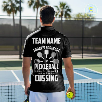 Custom Black-White Caro Pickleball Ball League Jerseys Men Pickleball Paddle Team Shirts NYN2145