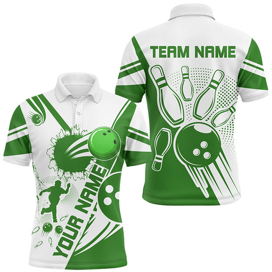 Personalized Bowling Shirt for Men Bowling Team League Polo Shirt for Men QZT408