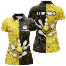 Load image into Gallery viewer, Custom Camo Polo Bowling Shirt Women Spider Bowling Team Jersey Multicolor QZT458