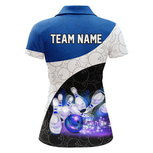 Load image into Gallery viewer, Personalized Bowling Shirt Custom Bowling Team League Bowling Jersey Women Polo Shirt QZT260