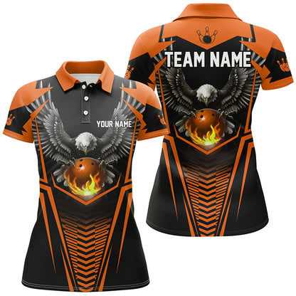 Custom Eagle Bowling Shirts Polo Bowling Team League for  Women QZT434