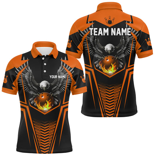 Custom Eagle Bowling Shirts Polo Bowling Team League for Men QZT434