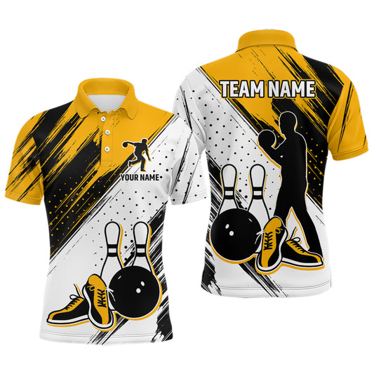 Personalized Men Polo Bowling Shirts Camo Bowling Team Jersey Multicolor QZT477