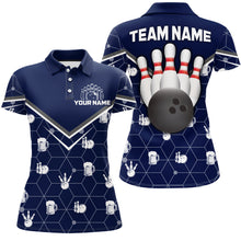 Load image into Gallery viewer, Personalized Camo Polo Shirt Bowling Shirt for Women Custom Bowling Jersey Bowling Team League QZT253