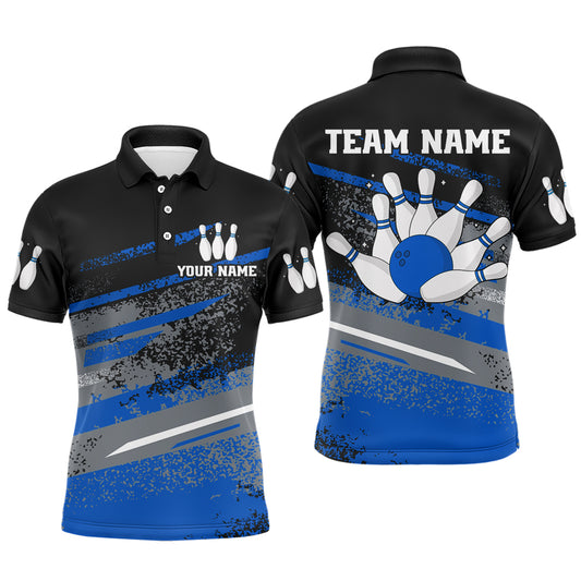 Personalized Men's Bowling Jersey Polo Bowling Team Shirts Bowling Gifts QZT501