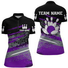 Load image into Gallery viewer, Personalized Women's Bowling Jersey Quarter Zip Bowling Team Shirts Bowling Gifts QZT501