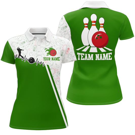 Women's Bowling Shirt Personalized Camo Bowling Jersey Polo Bowling Shirt QZT419