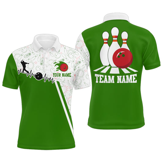 Men's Bowling Shirt Personalized Camo Bowling Jersey Polo  Bowling Shirt QZT419