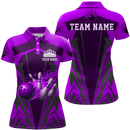 Personalized Bowling Shirts for Women Polo Bowling Jersey Camo Bowling Uniform QZT428