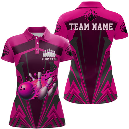 Personalized Bowling Shirts for Women Polo Bowling Jersey Camo Bowling Uniform QZT428