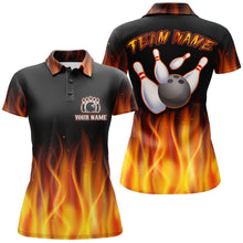 Load image into Gallery viewer, Personalized Bowling Jersey with Name and Team Name Custom Bowling Team Jersey Bowling Polo Shirt for Women QZT17