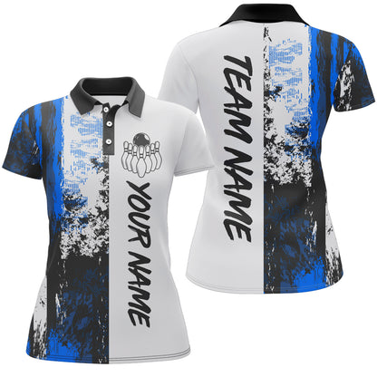 Camo 3D Bowling Shirts Women Custom Bowling Team Jersey Polo Multicolor QZT469