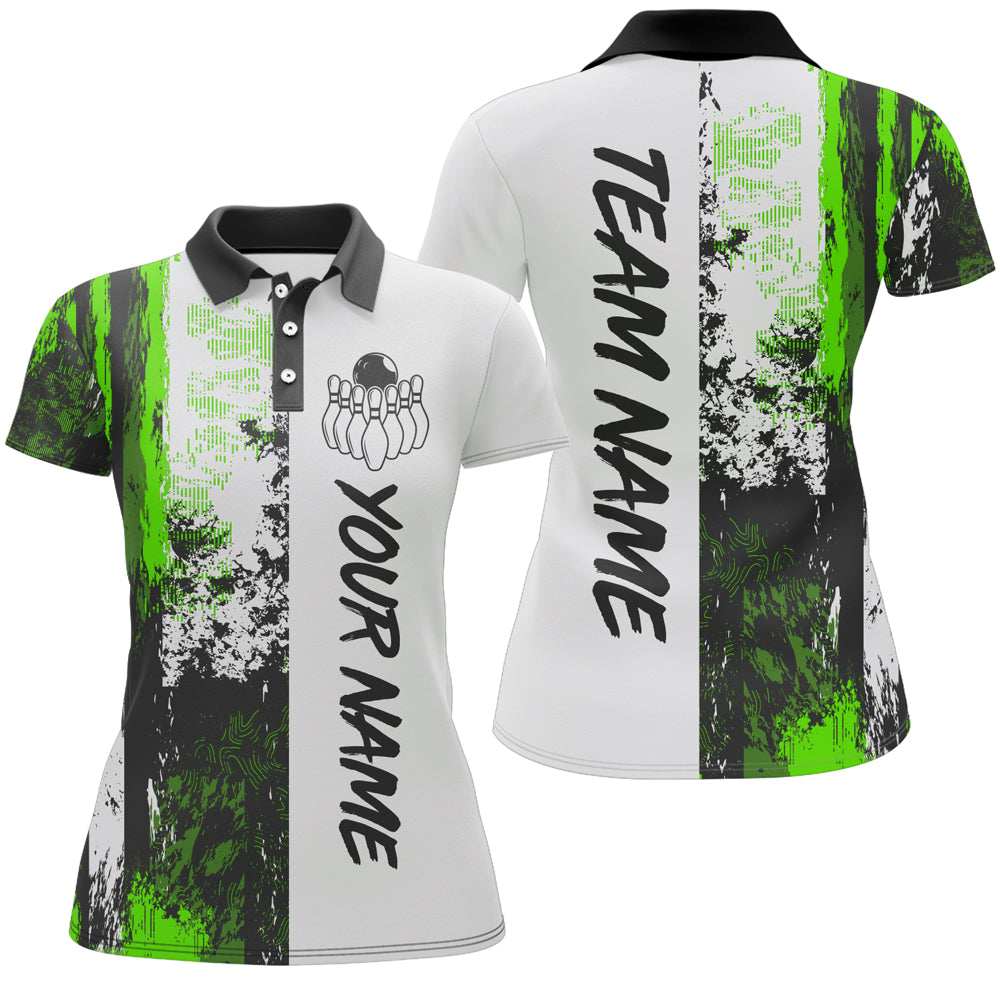 Camo 3D Bowling Shirts Women Custom Bowling Team Jersey Polo Multicolor QZT469