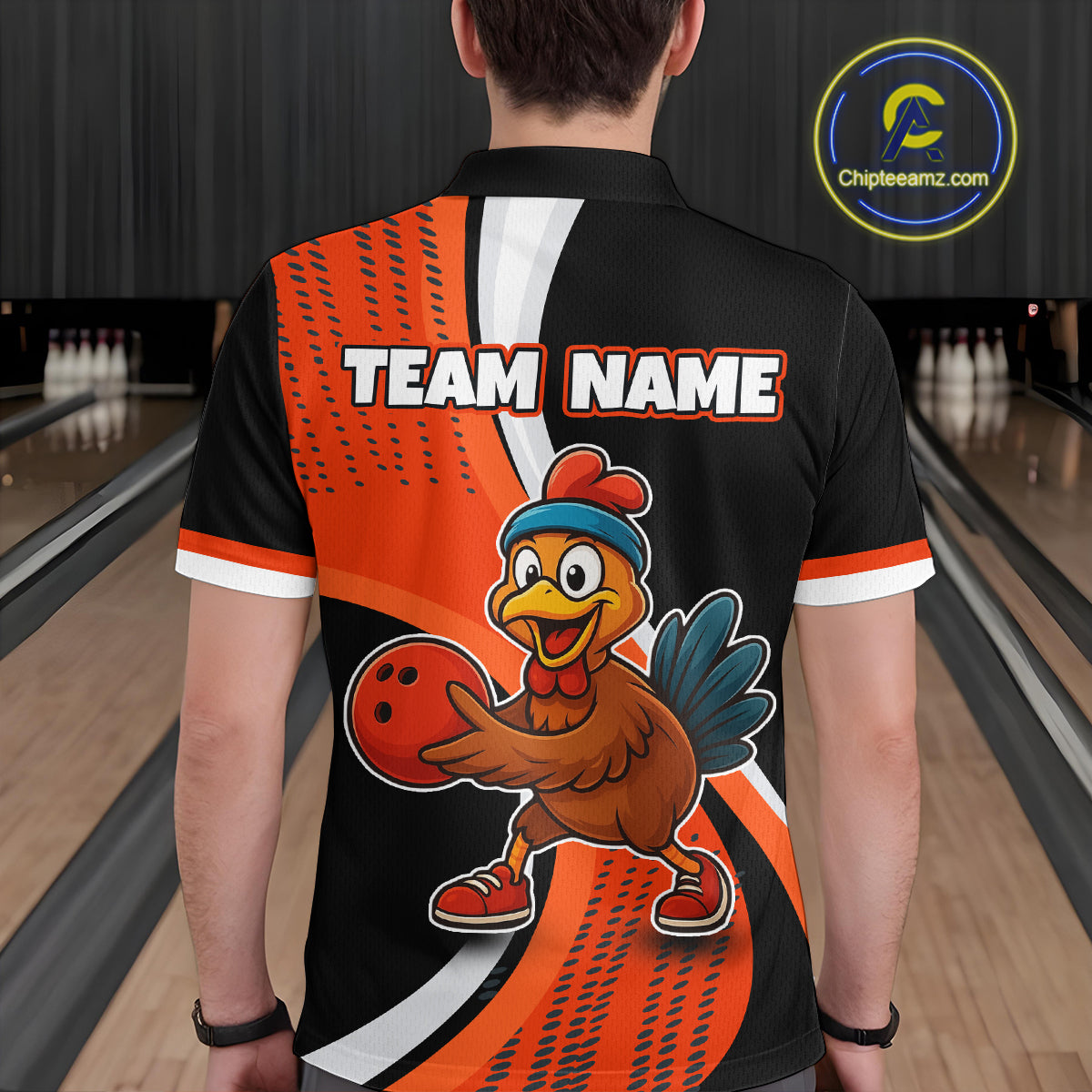Custom Funny Turkey Bowling Team Shirt Unisex for Men Polo & Quarter-Zip Bowling Outfit QZT756