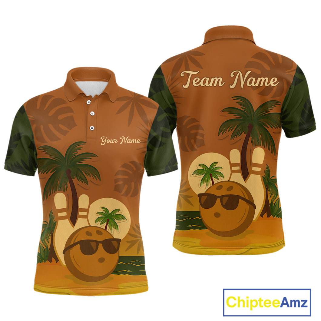 Summer Bowling Shirt for Men and Women Bowling Team League Polo Gift for Bowlers QZT698