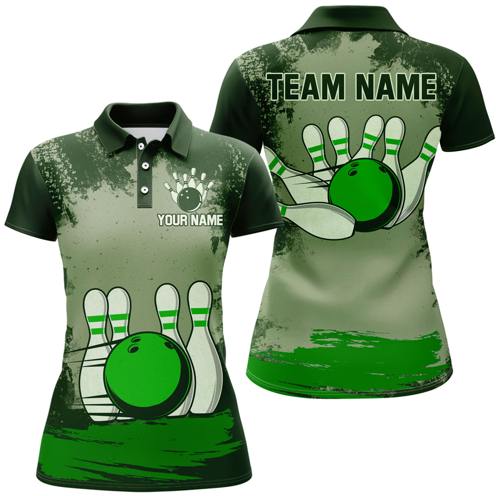 Personalized Bowling Team Shirts Multicolor Women's Bowling Shirt Polo Bowling Gifts QZT490