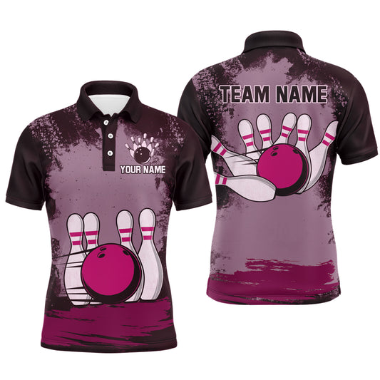 Personalized Bowling Team Shirts Multicolor Men's Bowling Shirt Polo Bowling Gifts QZT490