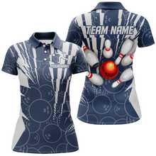 Load image into Gallery viewer, Custom Bowling Shirts Camo Bowling Jersey Quarter Zip Shirt for Women QZT415