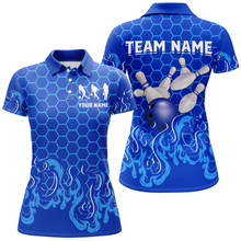 Load image into Gallery viewer, Personalized Polo Shirt for Bowlers Bowling Shirt for Women Bowling Team League QZT406