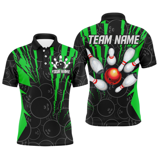 Custom Bowling Shirts Camo Bowling Jersey Polo Shirt for Men QZT415
