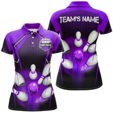 Load image into Gallery viewer, Personalized Bowling Shirts for Women Polo 3D Bowling Team League Bowling Gifts QZT423