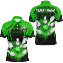 Load image into Gallery viewer, Personalized Bowling Shirts for Men Polo 3D Bowling Team League Bowling Gifts QZT423