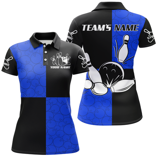 Polo Bowling Shirts Customized for Women Bowling Jersey Bowling Team League QZT425