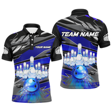 Load image into Gallery viewer, Personalized Bowling Shirt for Men Bowling Jersey with Name Team Name Polo Shirt Unisex QZT267