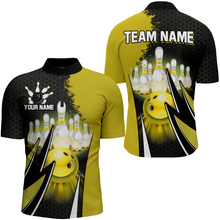 Load image into Gallery viewer, Personalized Bowling Shirts for Men 1/4 Zip Bowling Team Jersey QZT440