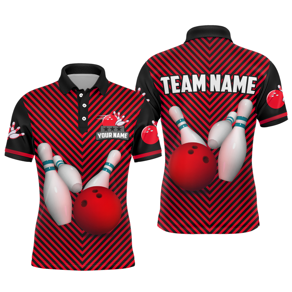 Personalized Bowling Shirt for Men Polo Bowling Jersey Bowling Team League QZT239