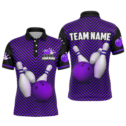 Personalized Bowling Shirt for Men Polo Bowling Jersey Bowling Team League QZT239