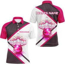 Load image into Gallery viewer, Custom Bowling Shirt for Men, Personalized Bowling Jersey, Men's Bowling Polo Shirt QZT41