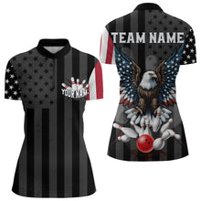 Load image into Gallery viewer, Eagle Bowling Polo Shirt Custom Bowling Jersey for Women Bowling Team League QZT51