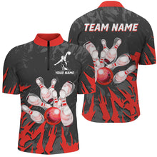 Load image into Gallery viewer, Custom Bowling Quarter-Zip Shirt For Men &amp; Women Team Bowling Jersey Multicolor BDT458
