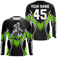 Load image into Gallery viewer, Green Motocross Jersey Men Women Kid Upf30+ Custom Dirt Bike Shirt Off-Road Jersey Boys Girls PDT668