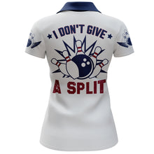 Load image into Gallery viewer, I Don't Give A Split Bowling Polo Shirt Women Custom American Bowling Jersey BDT276