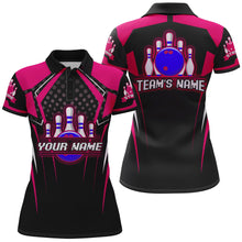 Load image into Gallery viewer, Personalized Bowling Jersey For Women Bowling Polo Shirt For Team Strike BDT271