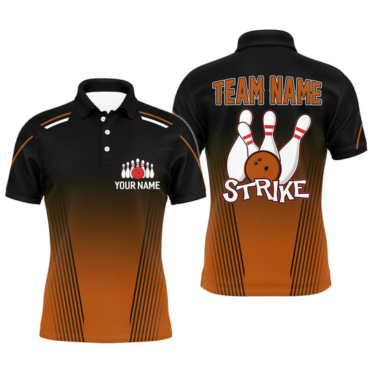Strike Bowling Shirts For Men Custom Bowling Polo Shirts Team League Bowling Jerseys BDT346